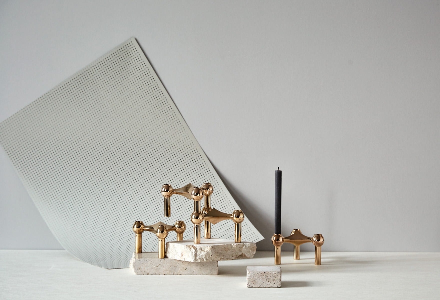 Kertelys sort, H18 cm - 12 stk.